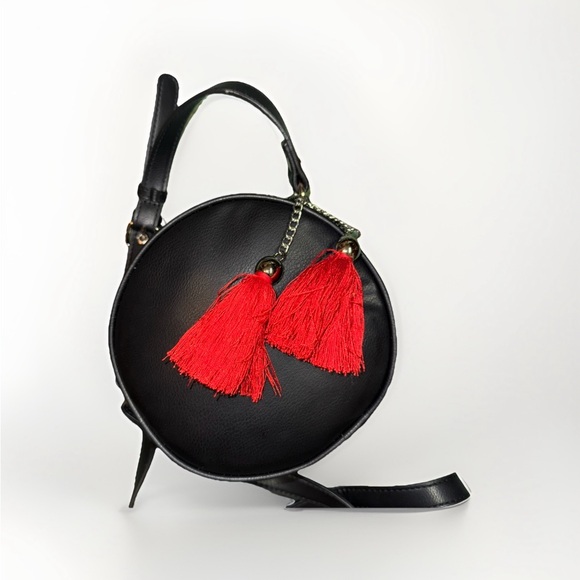 Red and White Peppermint Crossbody Bag - Picture 5 of 15